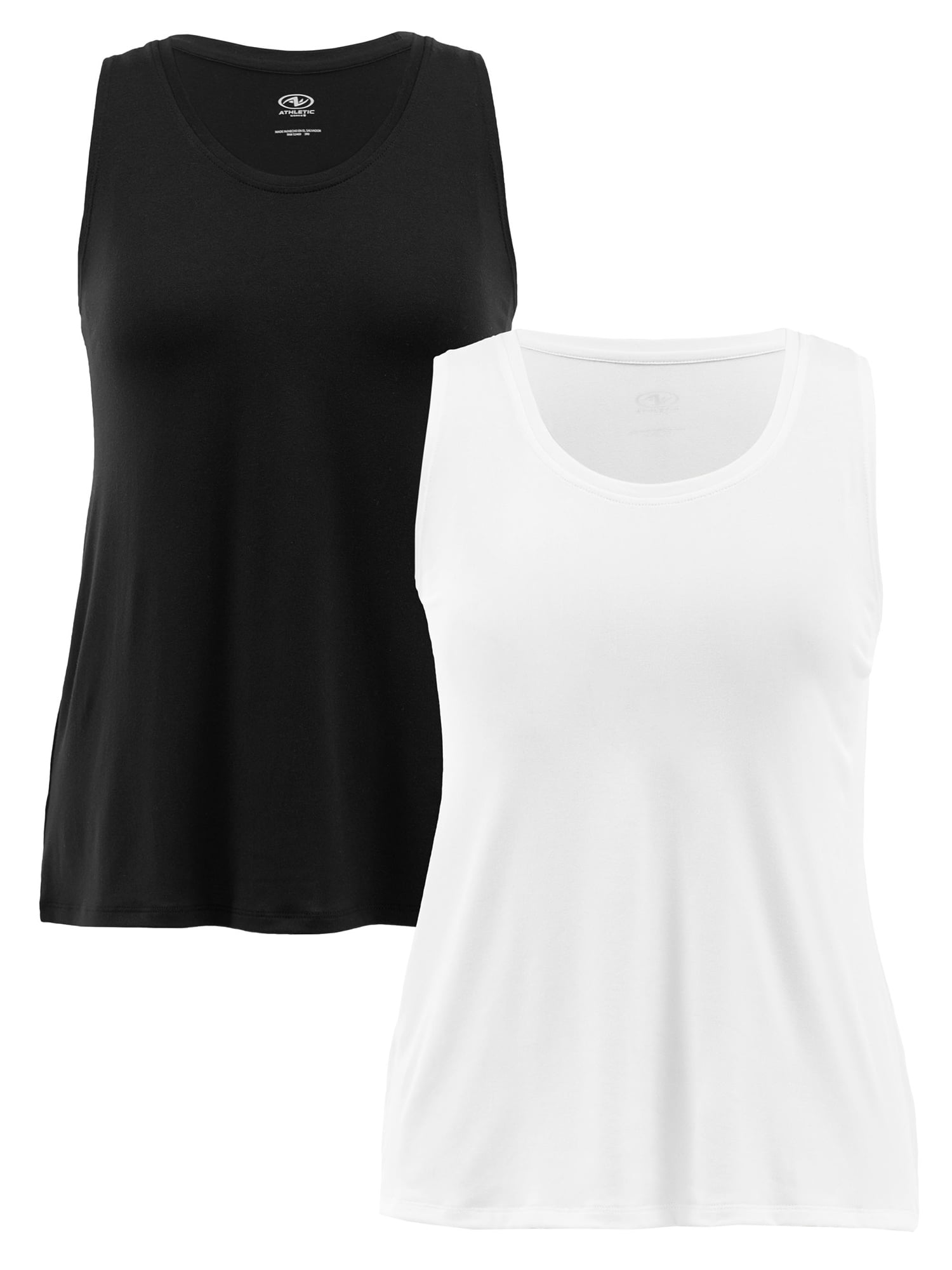 Athletic Works Women's Core Active Racerback Tank, 2-Pack