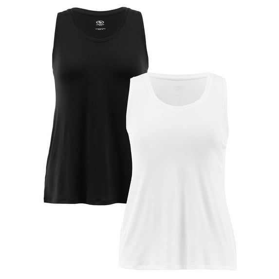Athletic Works Women's Core Active Racerback Tank, 2-Pack