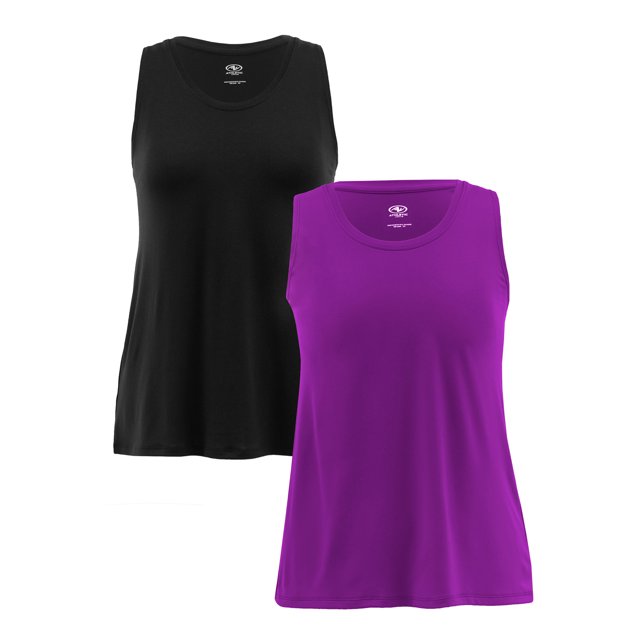 Athletic Works Women's Core Active Racerback Tank, 2-Pack - Walmart.com