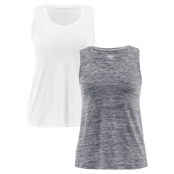 Athletic Works Women's Core Active Racerback Tank, 2-Pack