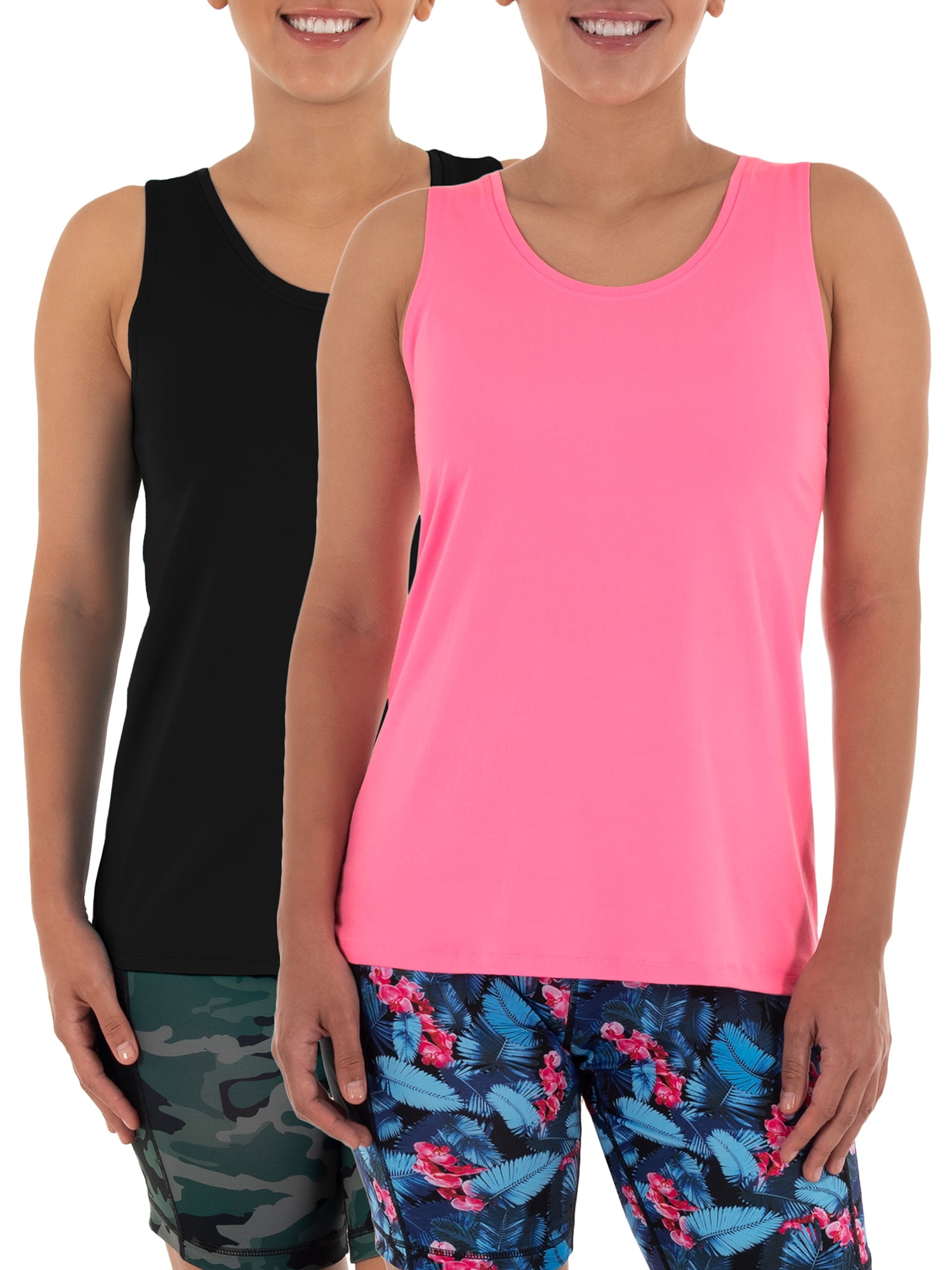 Athletic Works Women's Core Active Racerback Tank, 2-Pack