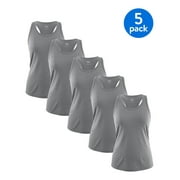 Athletic Works Women's Core Active Racerback Tank, 5-Pack