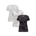 thumbnail image 1 of Athletic Works Women's Core Active Short Sleeve V-Neck T-Shirt, 3-Pack, 1 of 15