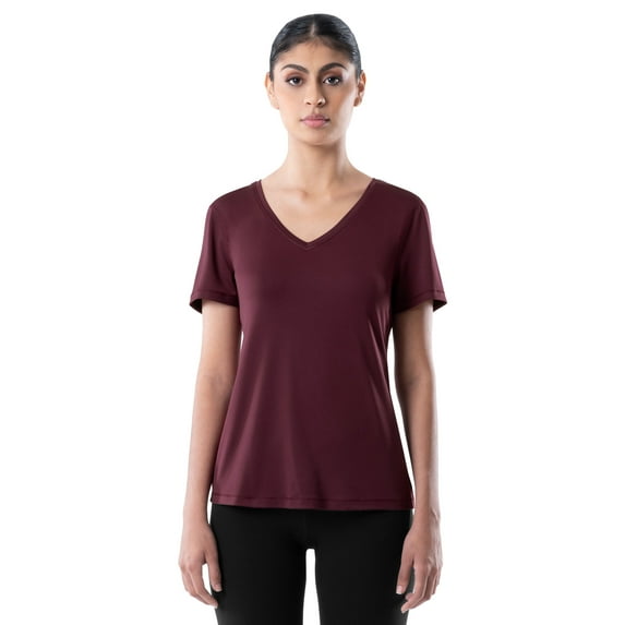 Athletic Works Women's Core Active Short Sleeve V-Neck T-Shirt, Sizes XS-3X
