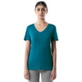 thumbnail image 1 of Athletic Works Women's Core Active Short Sleeve V-Neck T-Shirt, Sizes XS-3X, 1 of 5