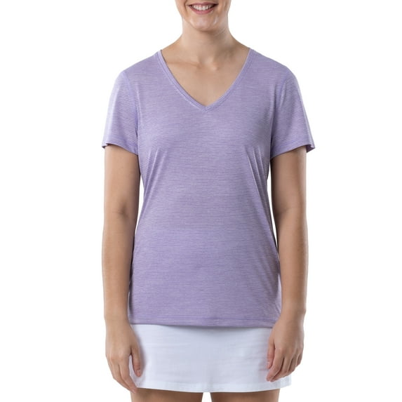 Athletic Works Women's Core Active Short Sleeve V-Neck T-Shirt, Sizes XS-3X