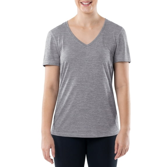 Athletic Works Women's Core Active Short Sleeve V-Neck T-Shirt, Sizes XS-3X