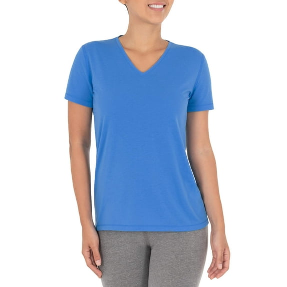 Athletic Works Women's Core Active Short Sleeve V-Neck T-Shirt, Sizes XS-XXL