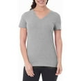 thumbnail image 1 of Athletic Works Women's Core Active Short Sleeve V-Neck T-Shirt, Sizes XS-XXL, 1 of 1