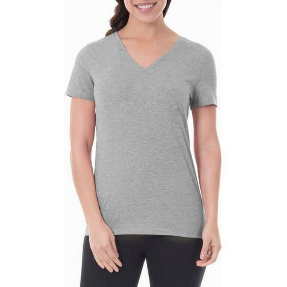 Athletic Works Women's Core Active Short Sleeve V-Neck T-Shirt, Sizes XS-XXL
