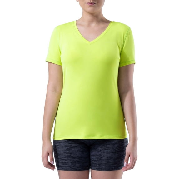 Athletic Works Women's Core Active Short Sleeve V-Neck T-Shirt