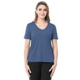 thumbnail image 1 of Athletic Works Women's Active Texture Knit V-Neck Tee, Sizes XS-XXXL, 1 of 8