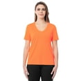 thumbnail image 1 of Athletic Works Women's Active Texture Knit V-Neck Tee, Sizes XS-XXXL, 1 of 8