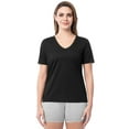 thumbnail image 1 of Athletic Works Women's Active Texture Knit V-Neck Tee, Sizes XS-XXXL, 1 of 8