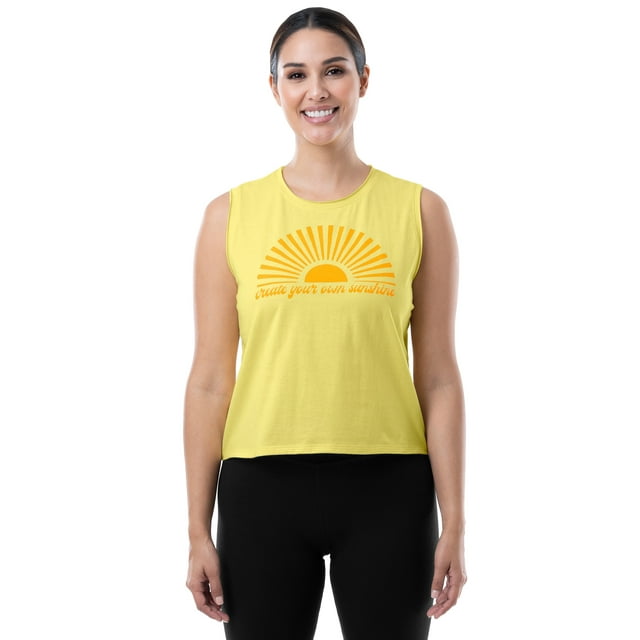 Athletic Works Women's Cotton Graphic Tank Top