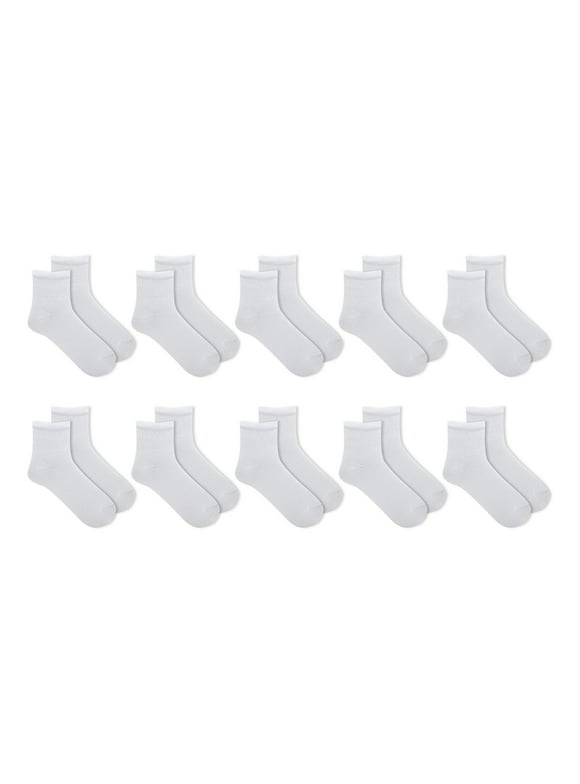 Athletic Works Women's Cushioned Ankle Socks 10 Pack