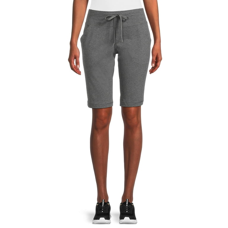 Athletic Works Women's Moisture Wicking Bermuda Shorts with