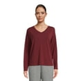 thumbnail image 1 of Athletic Works Women’s Dri More Boxy Tee with Long Sleeves, Sizes XS-XXXL, 1 of 5