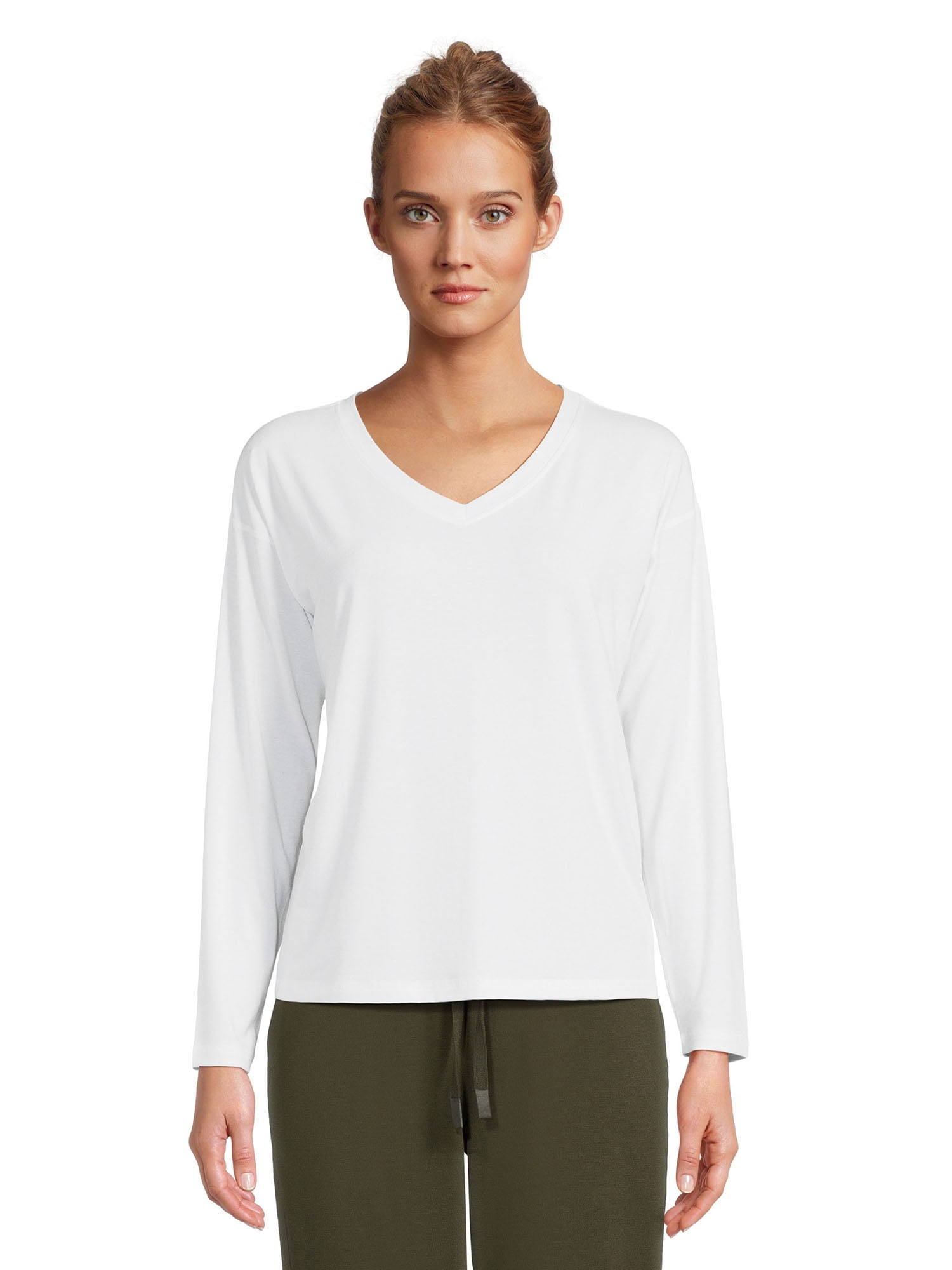 Athletic Works Women’s Dri More Boxy Tee with Long Sleeves, Sizes XS-XXXL Athletic Works Women’s Dri More Boxy Tee with Long Sleeves, Sizes XS-XXXL