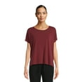 thumbnail image 1 of Athletic Works Women’s Dri More Dolman Sleeve Tee with Side Slit, Sizes XS-XXXL, 1 of 5