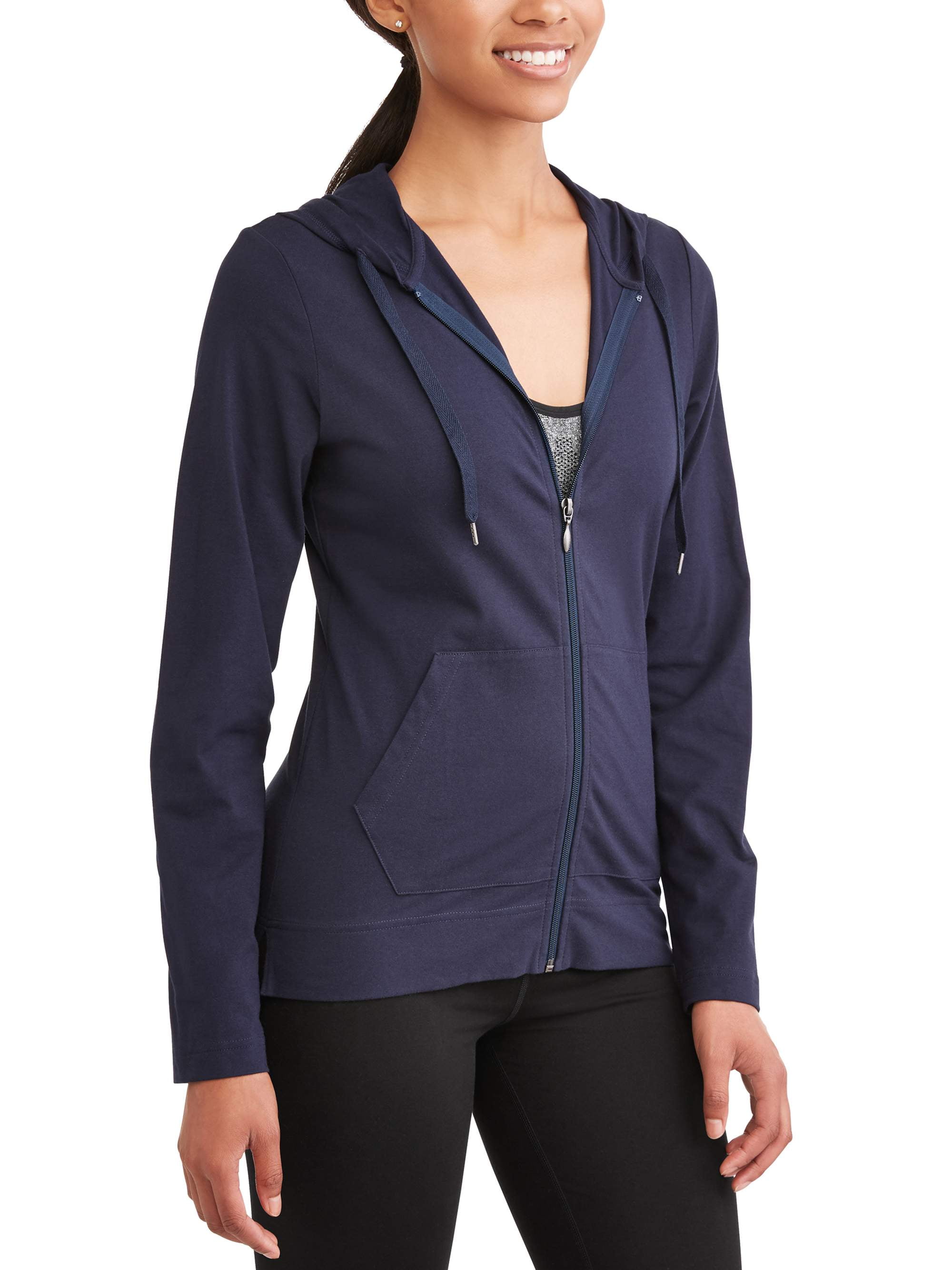 Athletic Works Women s Dri Works Active Zip Up Hoodie Sizes S XXL Walmart