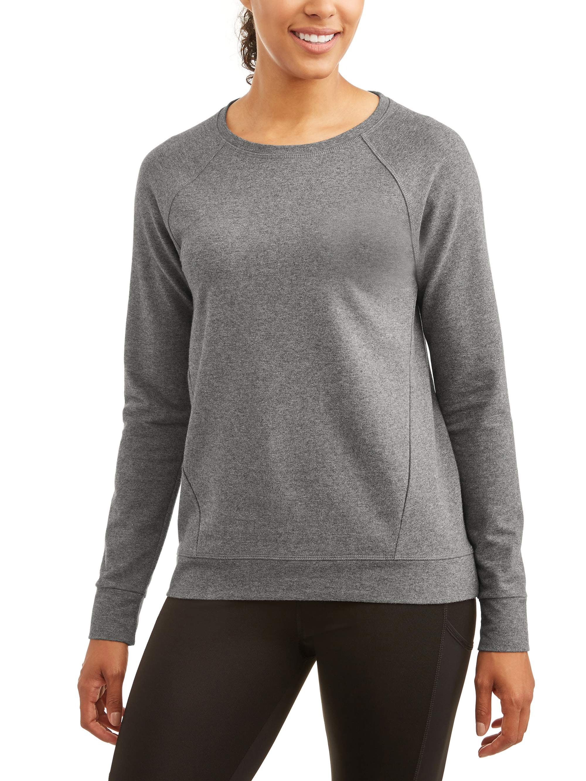 Athletic Works Women's Essential Crewneck Sweatshirt - Walmart.com