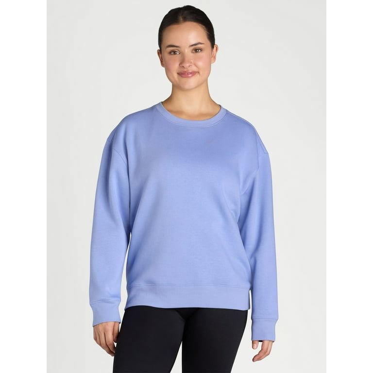 Womens fleece crewneck sweatshirt 2025