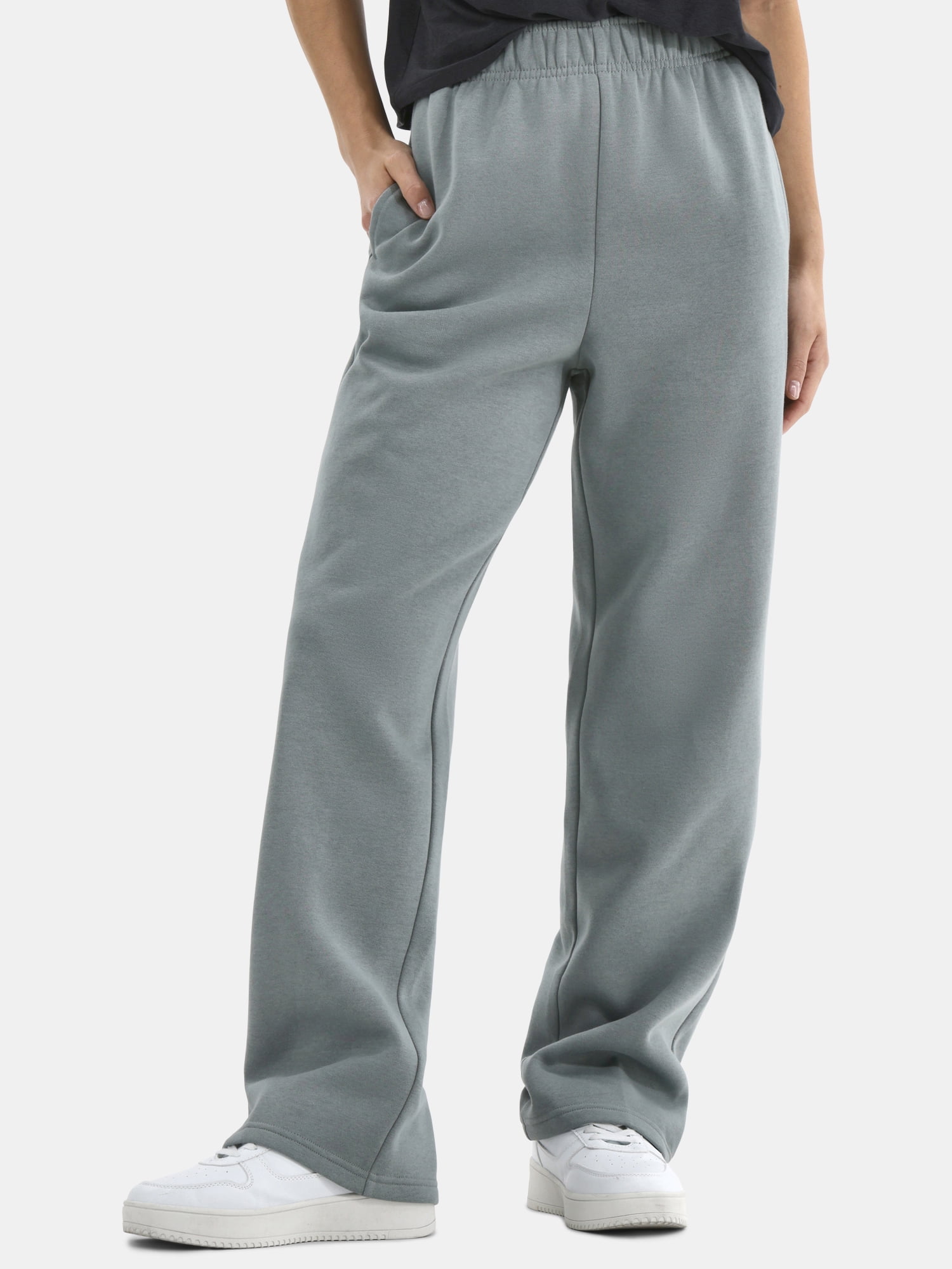 Athletic Works Women's Fleece Pants with Pockets, 30