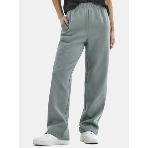 Athletic Works Women's Fleece Pants with Pockets, 30" Inseam, Sizes XS-XXXL
