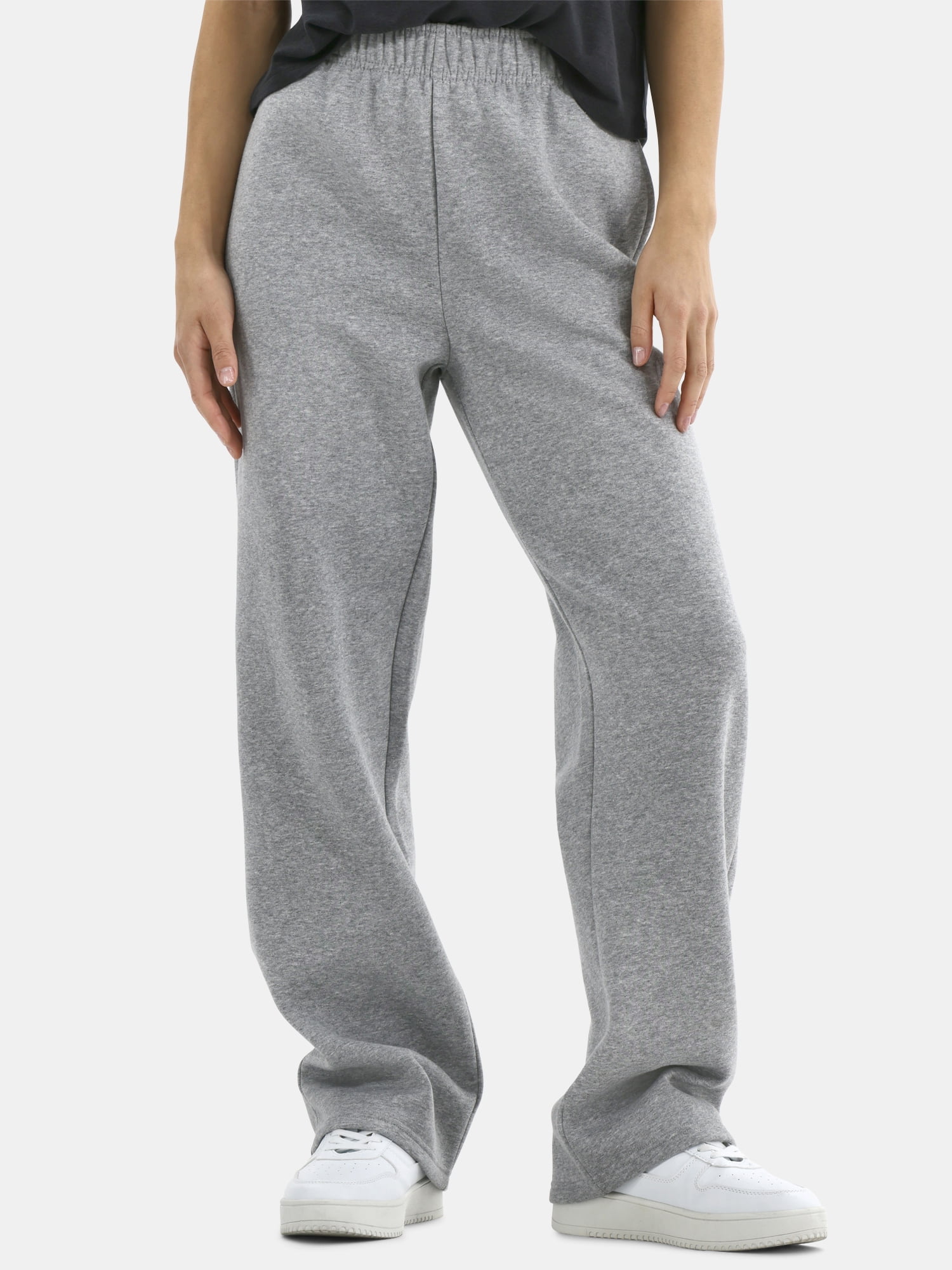 Athletic Works Women's Fleece Pants with Pockets, 30" Inseam, Sizes XS-XXXL