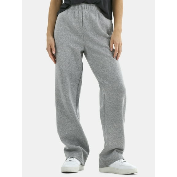 Athletic Works Women's Fleece Pants with Pockets, 30" Inseam, Sizes XS-XXXL