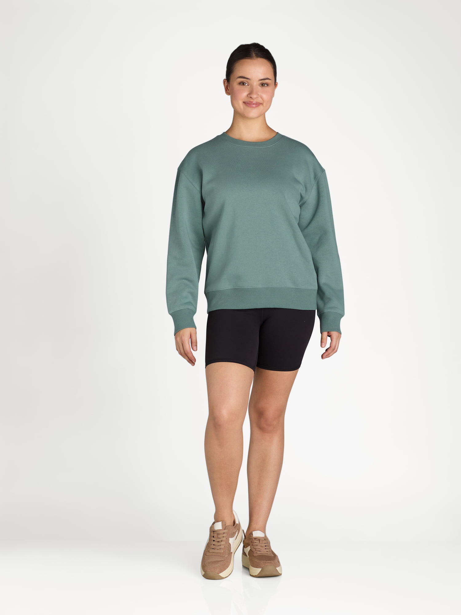 Athletic Works Women's and Women's Plus Crewneck Sweatshirt, Sizes XS-4X