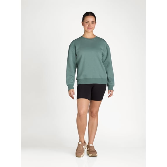 Athletic Works Women's and Women's Plus Crewneck Sweatshirt, Sizes XS-4X