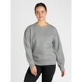 thumbnail image 1 of Athletic Works Women's and Women's Plus Crewneck Sweatshirt, Sizes XS-4X, 1 of 5