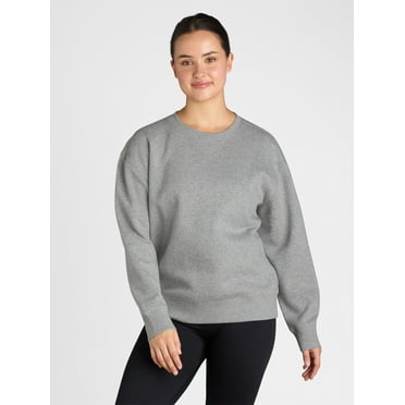 Athletic Works Women's and Women's Plus Crewneck Sweatshirt, Sizes XS-4X