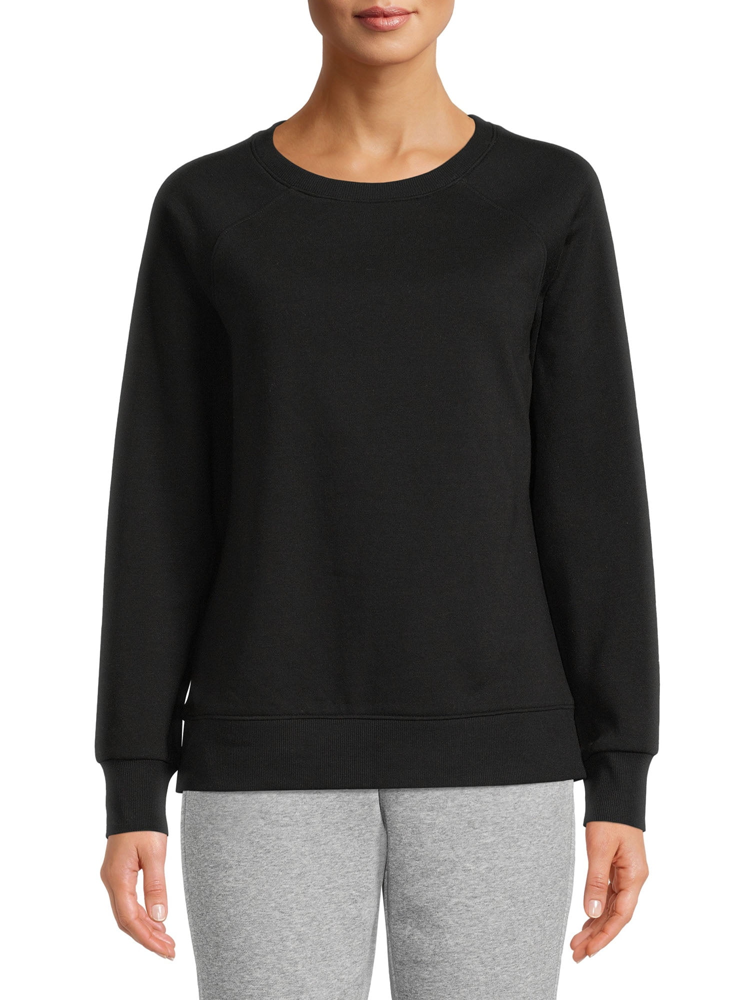 Athletic Works Women's Fleece Crewneck Sweatshirt, Sizes XSXXXL