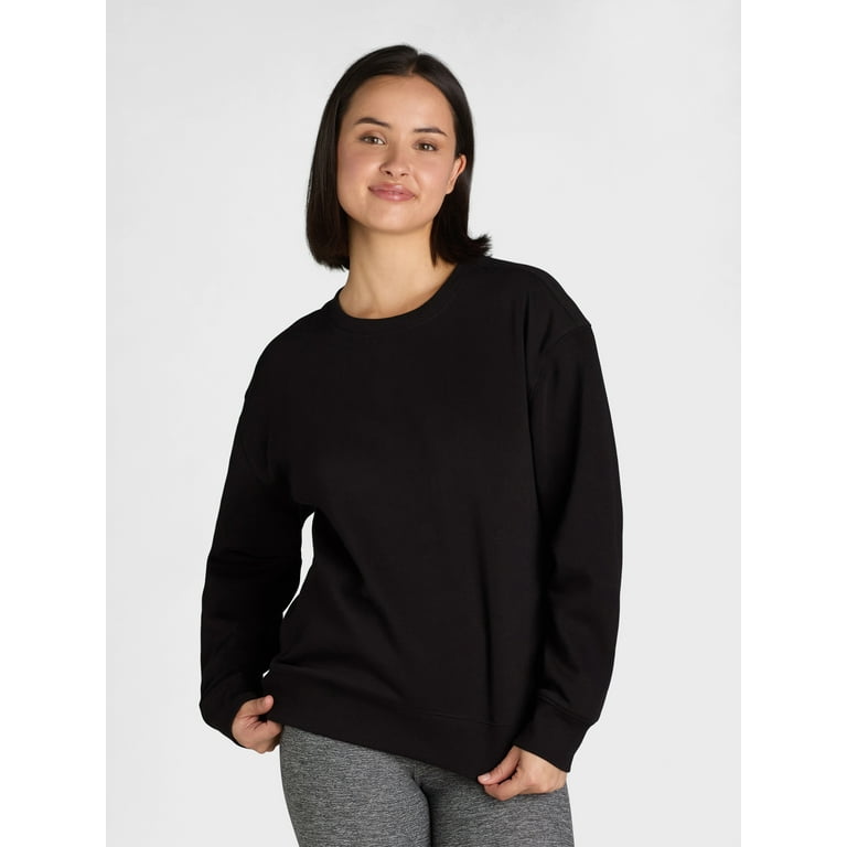 Athletic Works Women's and Women's Plus Fleece Crewneck