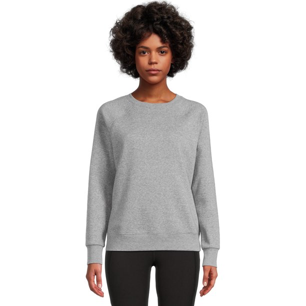 Athletic Works Women's Fleece Crewneck Sweatshirt