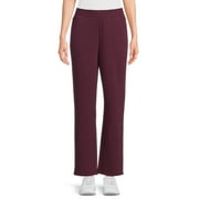 Athletic Works Women's Fleece Pants with Pockets, Sizes XS-3XL
