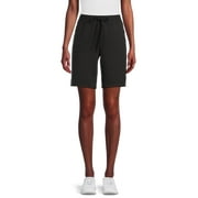 Athletic Works Women's French Terry Cloth Bermuda Shorts, 9” Inseam, Sizes XS-XXXL