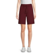 Athletic Works Women's French Terry Cloth Bermuda Shorts, Sizes XS-3XL