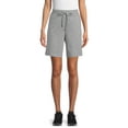 thumbnail image 1 of Athletic Works Women's French Terry Cloth Bermuda Shorts, Sizes XS-3XL, 1 of 5