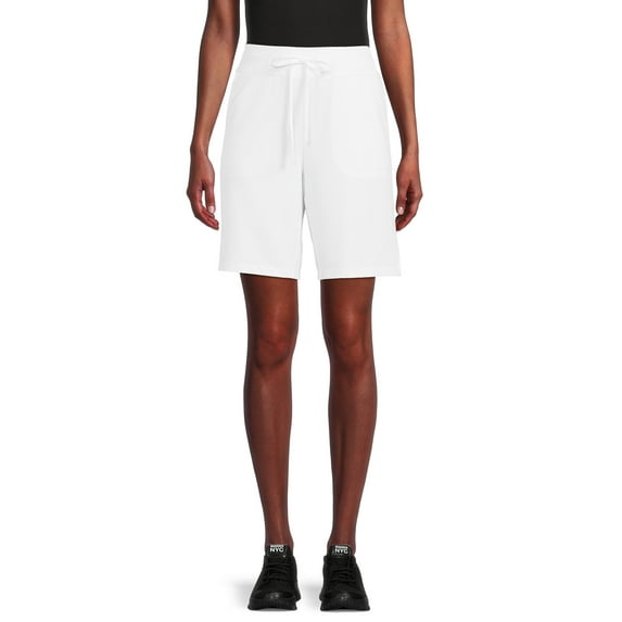Athletic Works Women's French Terry Cloth Bermuda Shorts, Sizes XS-3XL