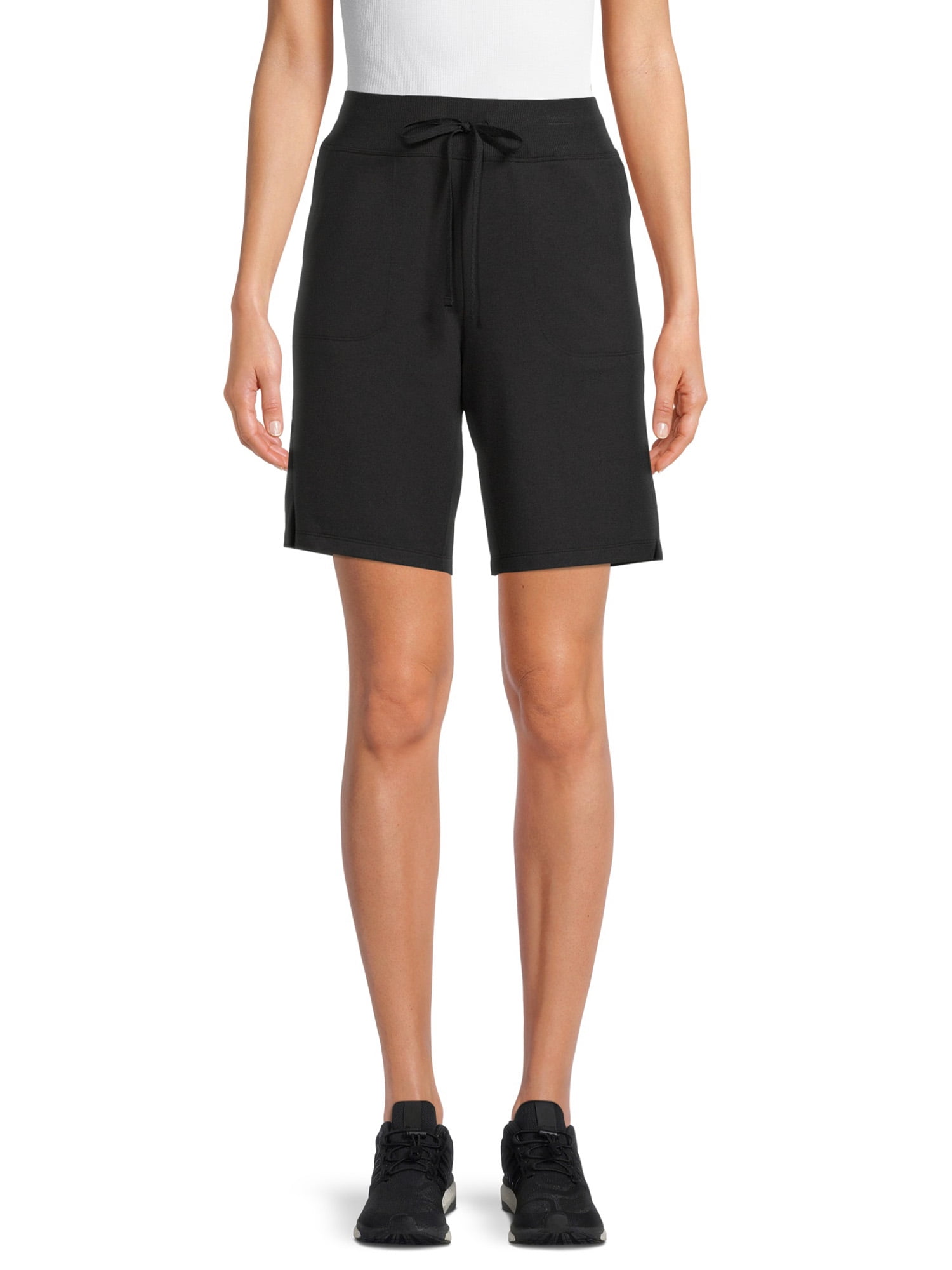 Athletic Works Women's French Terry Cloth Bermuda Shorts, Sizes XS-3XL ...