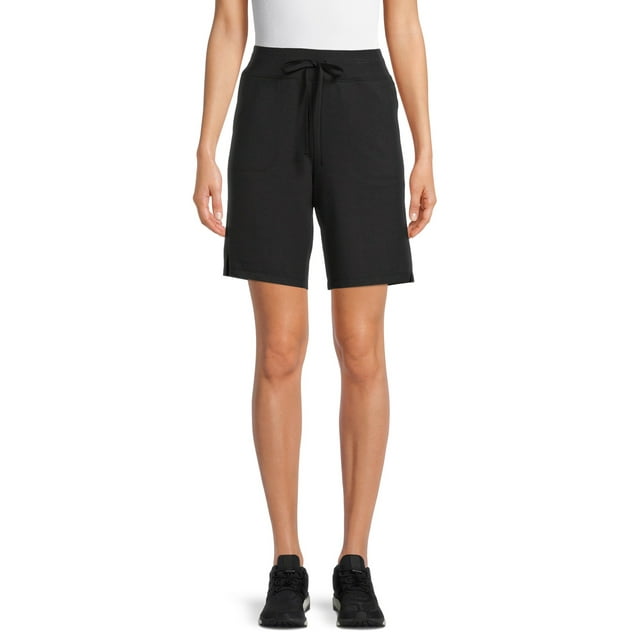 Athletic Works Women's French Terry Cloth Bermuda Shorts, Sizes XS-3XL ...