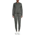 thumbnail image 1 of Athletic Works Women's French Terry Hoodie Top and Jogger Set, 2-Piece, 1 of 5