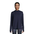 thumbnail image 1 of Athletic Works Women's French Terry Mock Neck Hoodie, Sizes XS-XXXL, 1 of 5