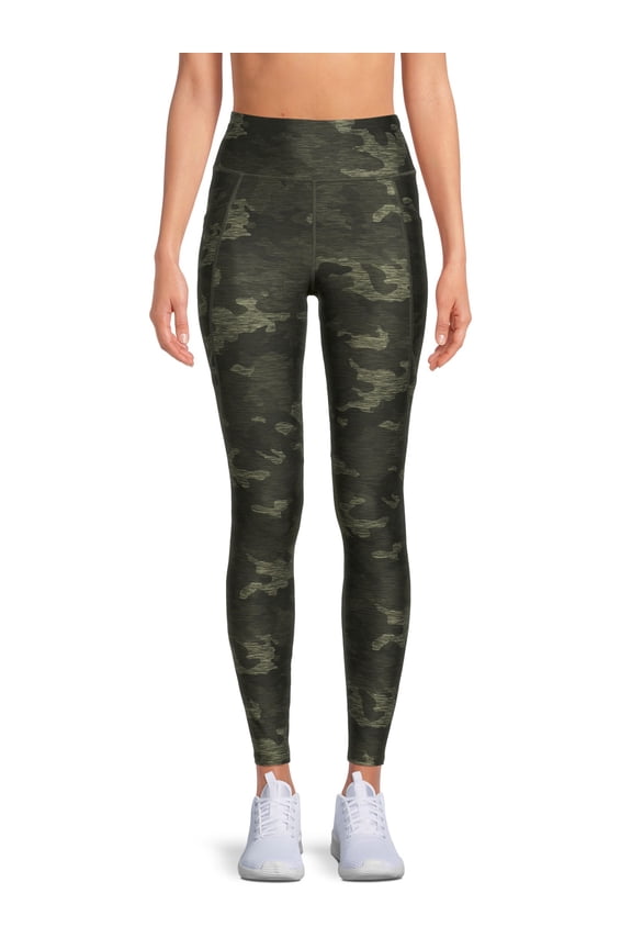 Womens Full Length High Rise Performance Leggings