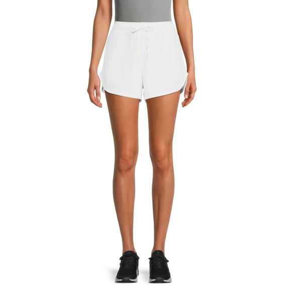 Athletic Works Women's High Rise Pull On Mesh Shorts