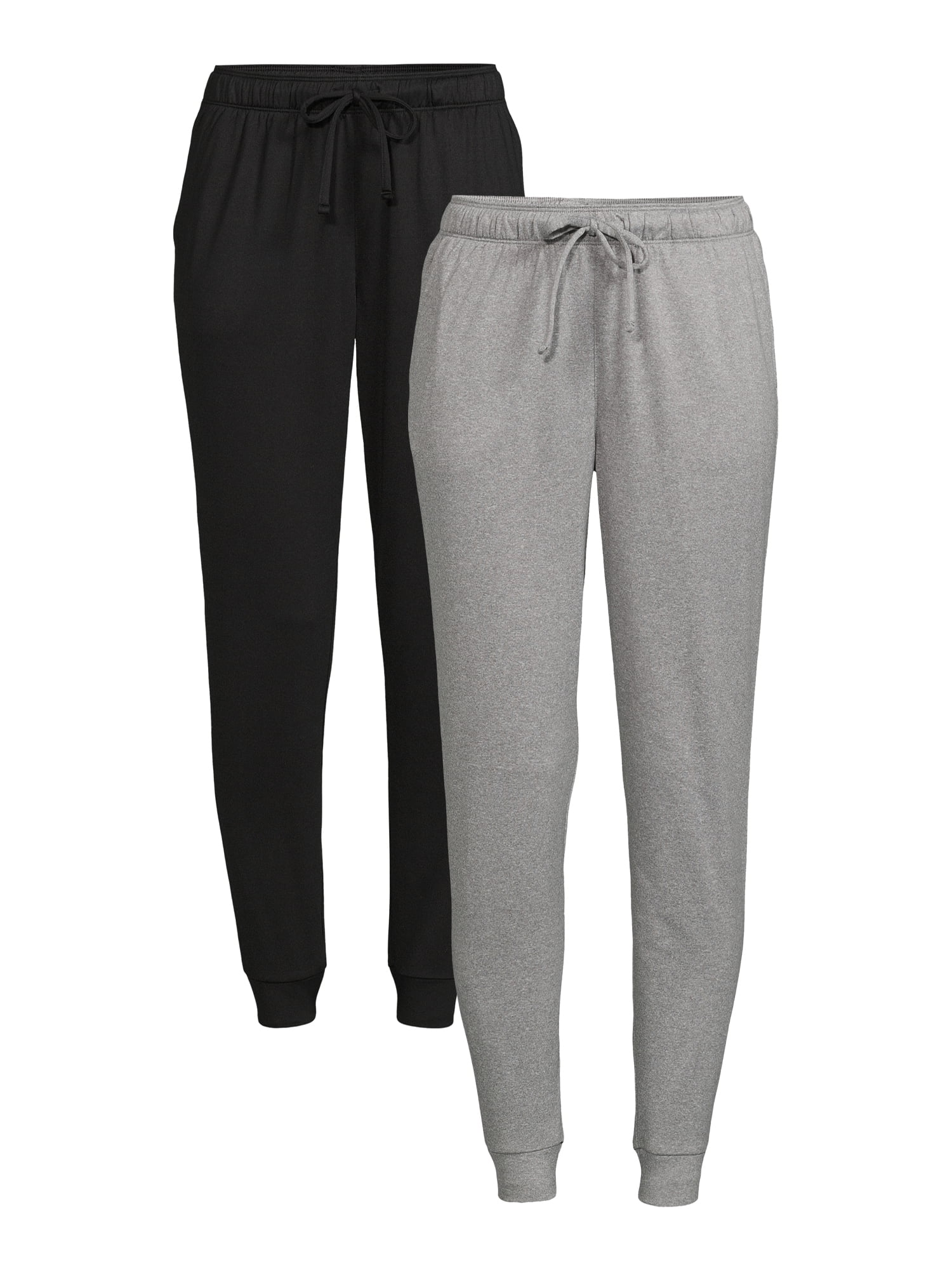 Athletic Works Women's Joggers, 2-Pack